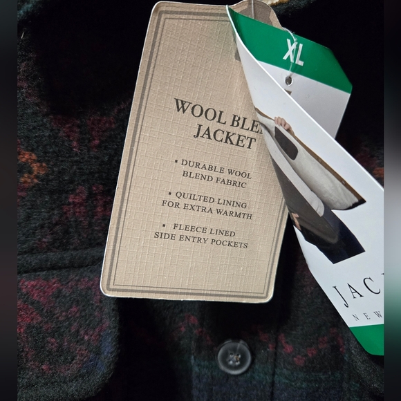 Jachs New York Wool Blend Sherpa Lined Button Front Jacket NWT Size: XL - Picture 5 of 8